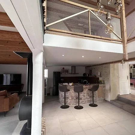 Nyaraló Gite De Charme Avec Spa, Cinema, Billard Et Velo En Campagne Authentique - Fr-1-489-487 Chavenon