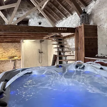 Nyaraló Gite De Charme Avec Spa, Cinema, Billard Et Velo En Campagne Authentique - Fr-1-489-487 Chavenon